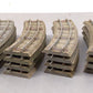 American Flyer 727 Vintage S Curved Rubber Roadbed Sections w/ Track (23)