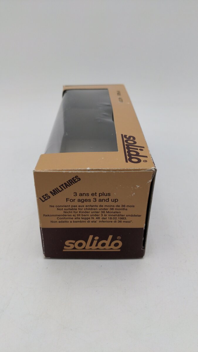 Solido 6065 1:50 Scale General Patton M-47 Tank Die Cast W/2 Plastic Figures EX/Box