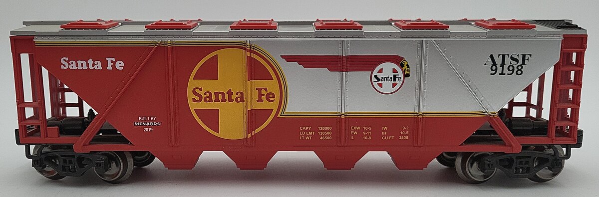 Menards 279-4566 O27 Santa Fe Covered Hopper EX/Box