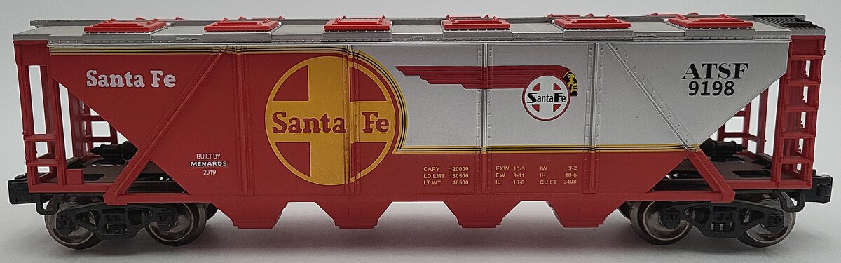 Menards 279-4566 O27 Santa Fe Covered Hopper EX/Box