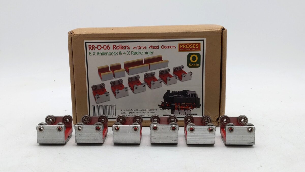 Proses Model Railway RR-O-06 Rollers w/o Drive Wheel Cleaners EX/Box