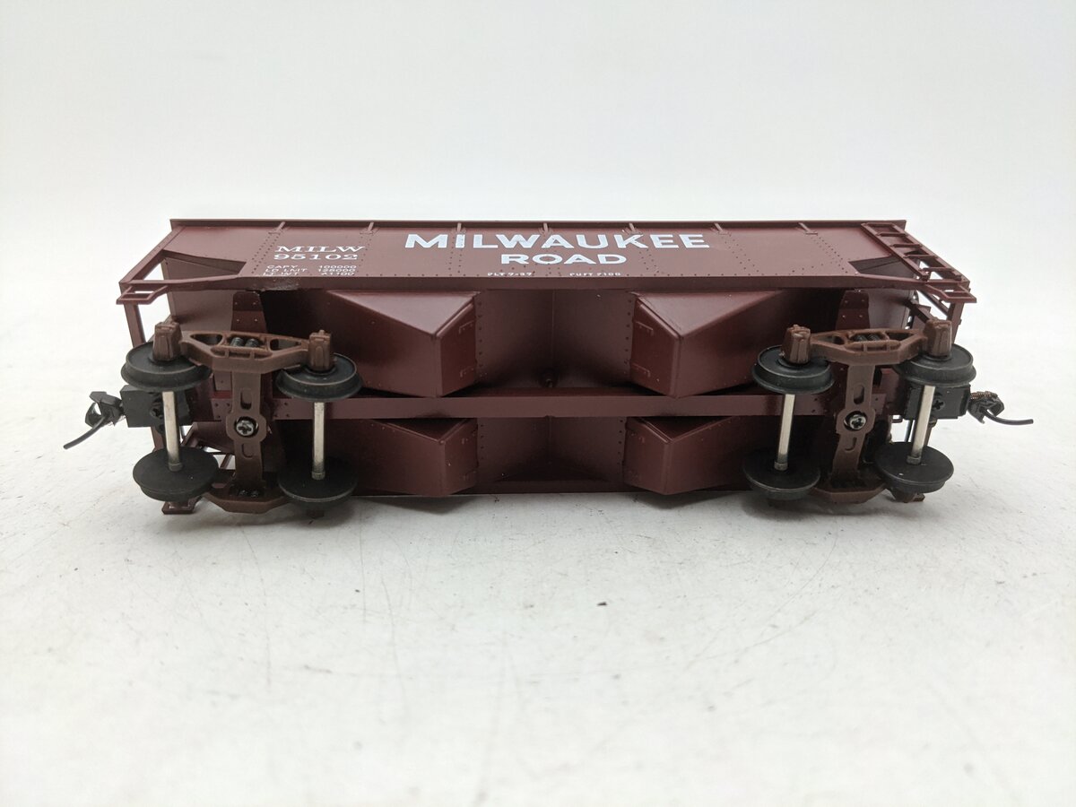 American Models 3258 S Milwaukee Hopper #95102- Scale Wheels & Couplers EX/Box