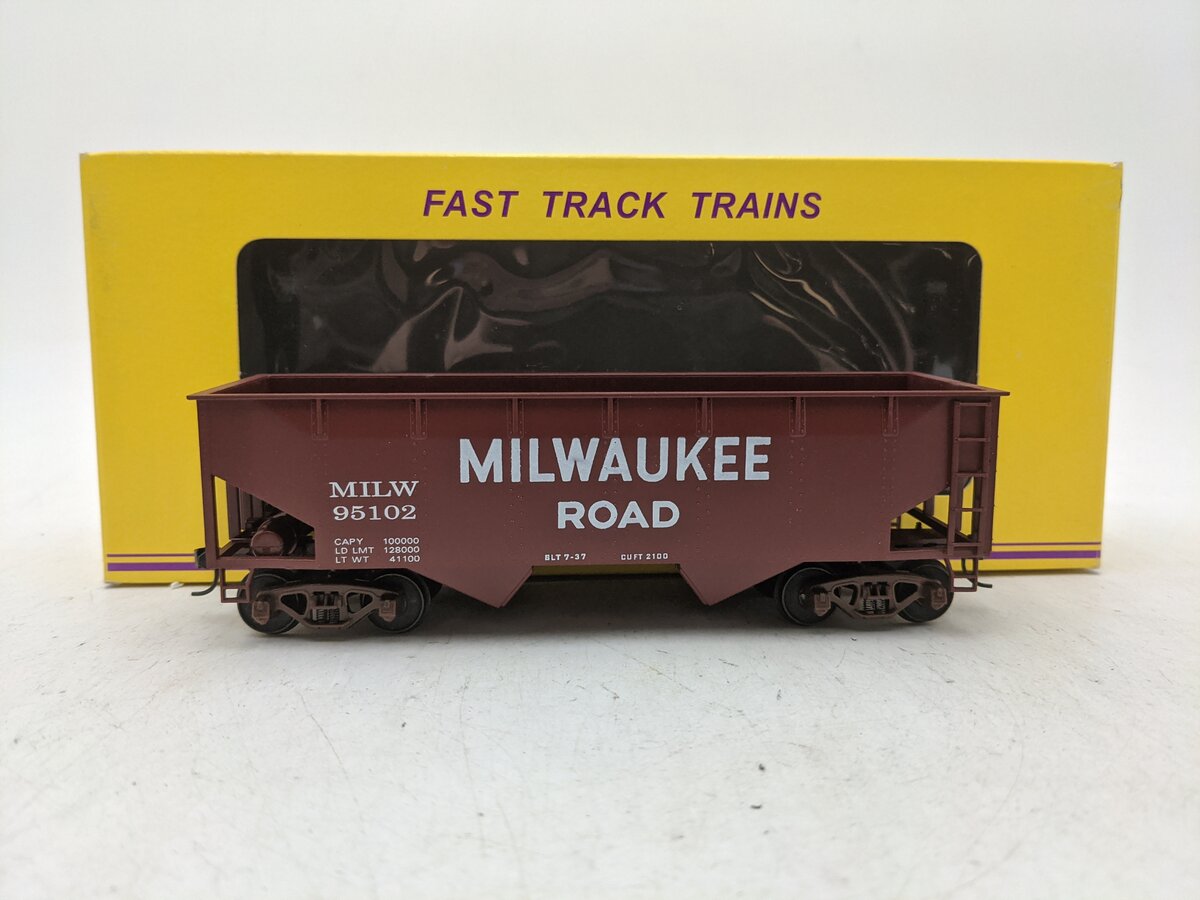 American Models 3258 S Milwaukee Hopper #95102- Scale Wheels & Couplers EX/Box