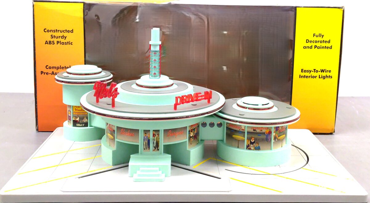 MTH 30-9188 O Mel's Operating Drive-In Diner EX/Box