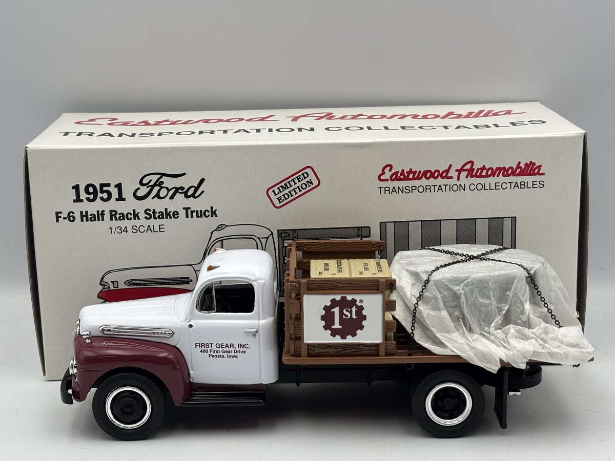 First Gear 19-0120 1:34 1951 Ford F-6 Half Rack Stake Truck LN/Box