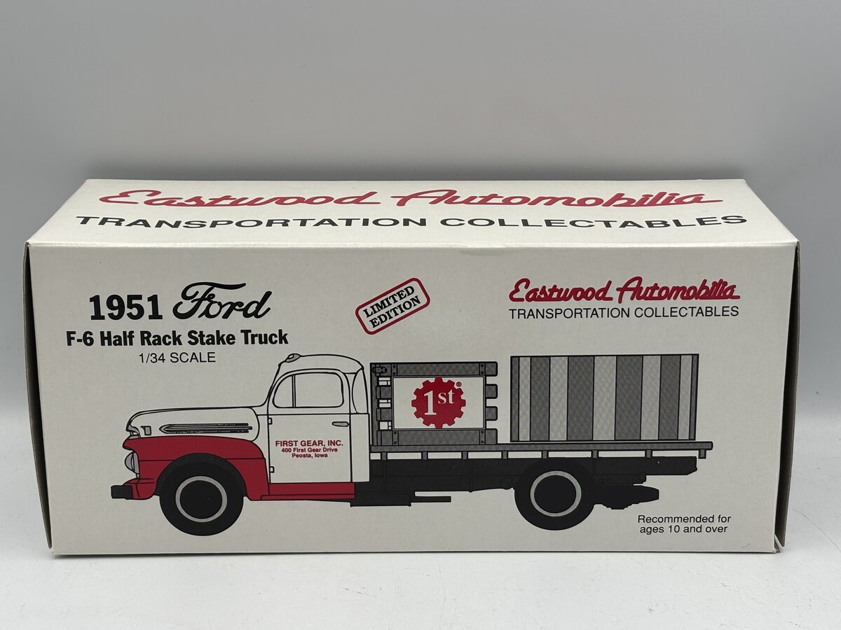 First Gear 19-0120 1:34 1951 Ford F-6 Half Rack Stake Truck LN/Box