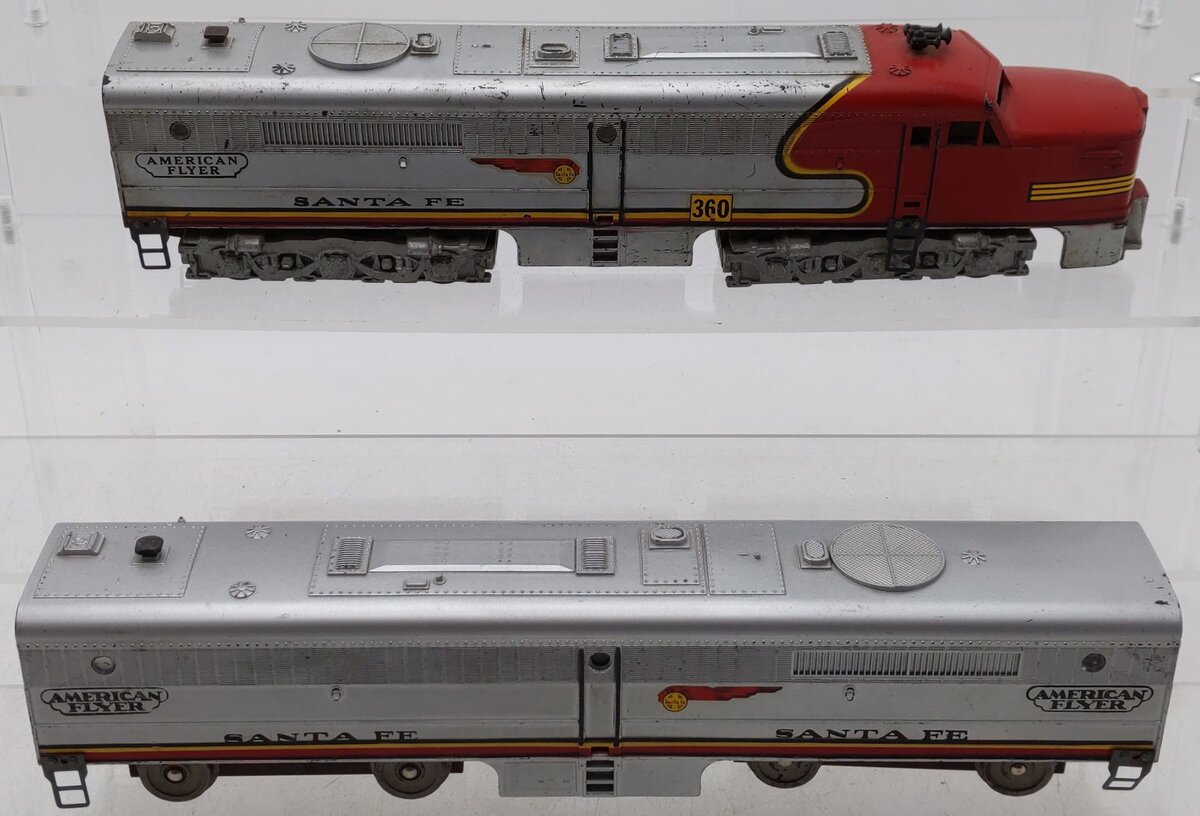 American Flyer 360 Vintage S Santa Fe PA-1AB Diesel Locomotive Set