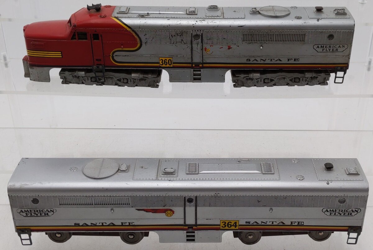 American Flyer 360 Vintage S Santa Fe PA-1AB Diesel Locomotive Set