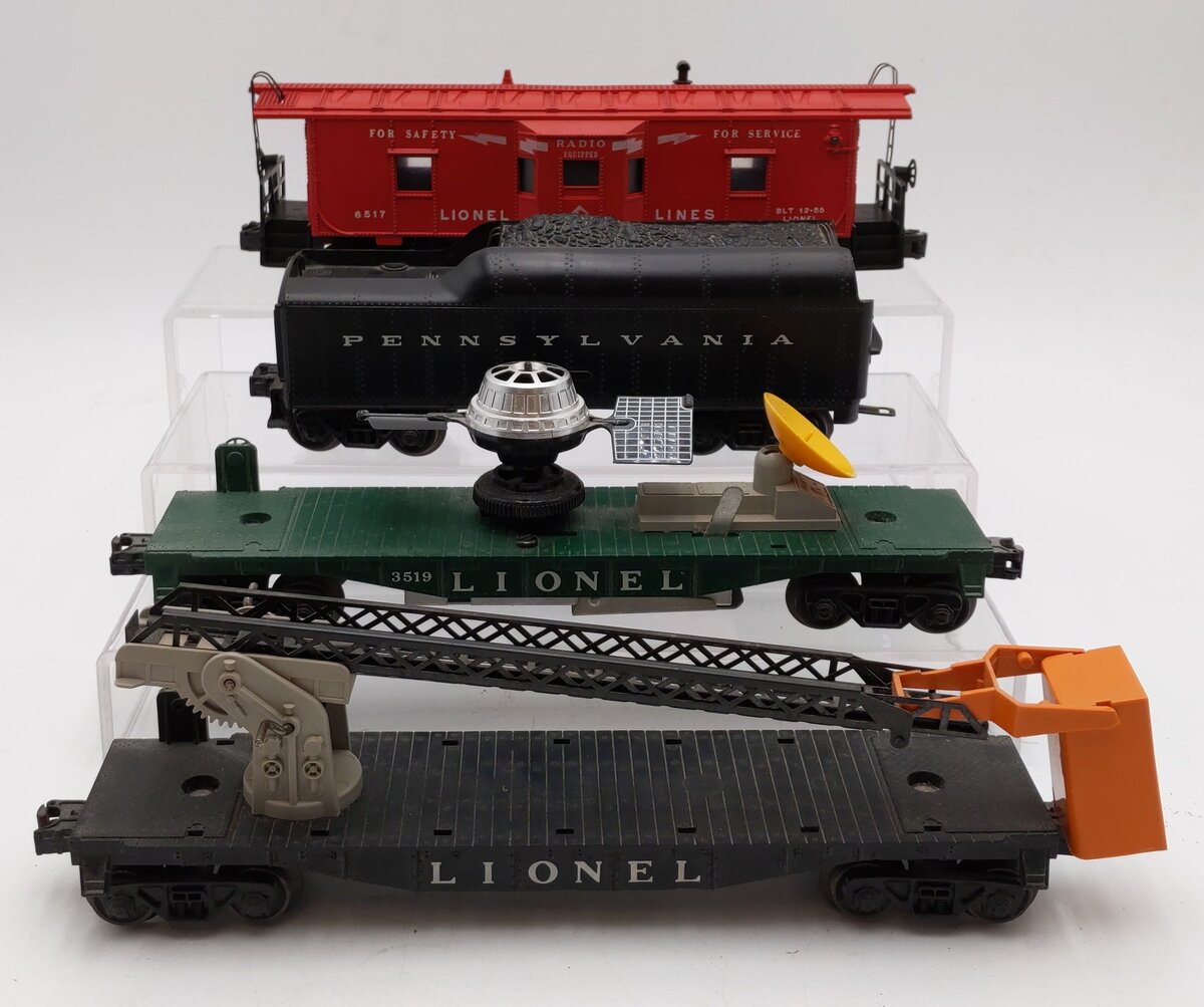 Lionel O Gauge Freight Cars & Tender: 6517, 3519, 6512 [4] EX