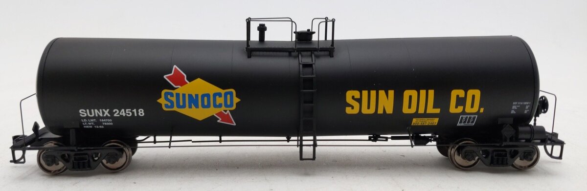 Walthers 920-100217 HO Scale Sunoco 54' 23K Gallon Funnel Flow Tank Car #24518