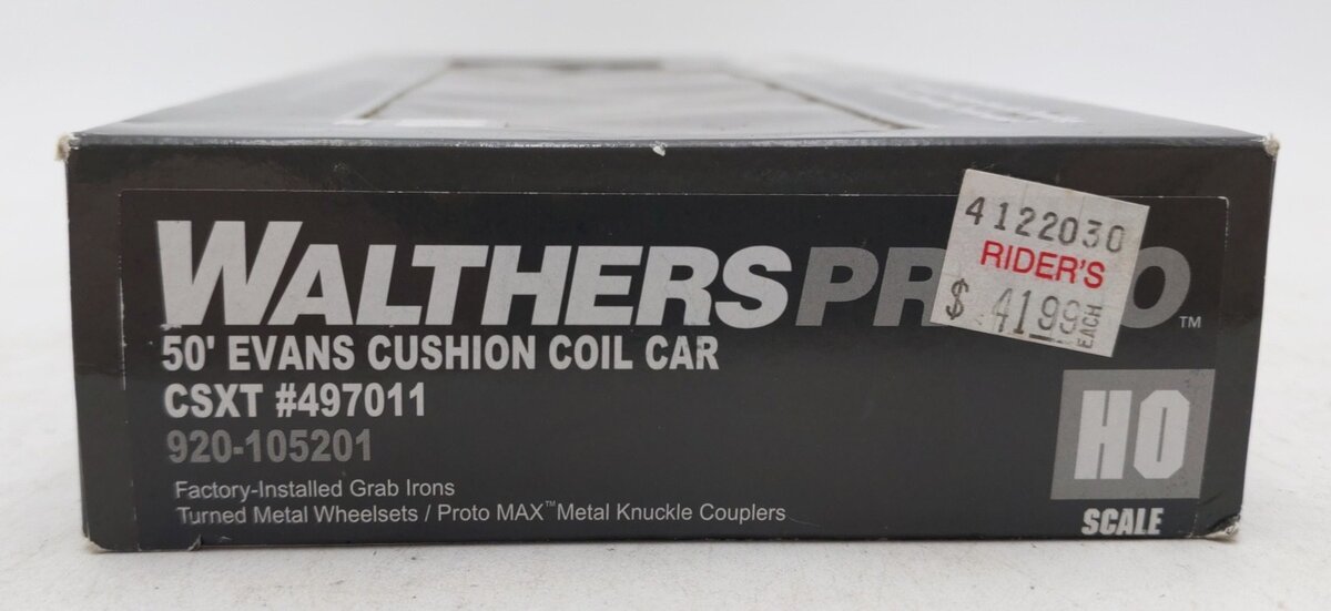 Walthers 920-105201 HO Scale CSXT 50' Cush Coil Car #497011