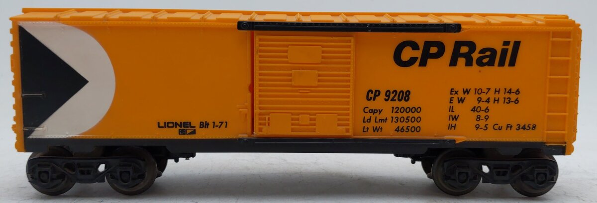 Lionel 6-9208 CP Rail Boxcar EX