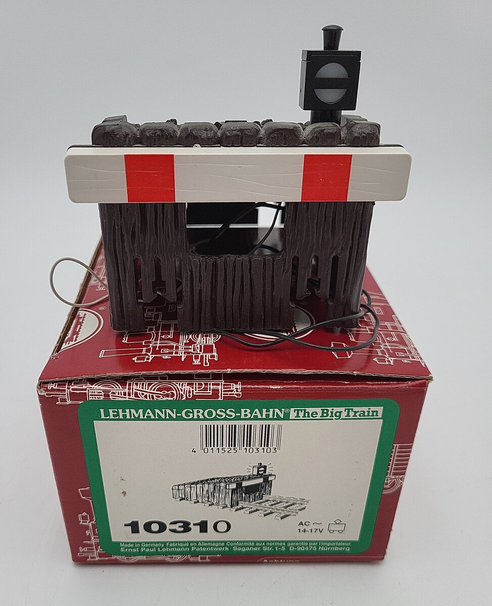 LGB 1031 G Scale Bumper with Signal Light and Cover LN/Box