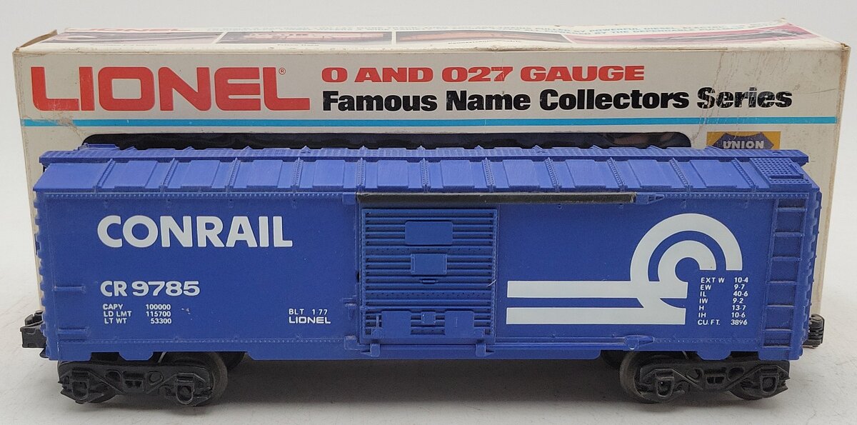 Lionel 6-9785 O Gauge Conrail Boxcar #CR9785 EX/Box