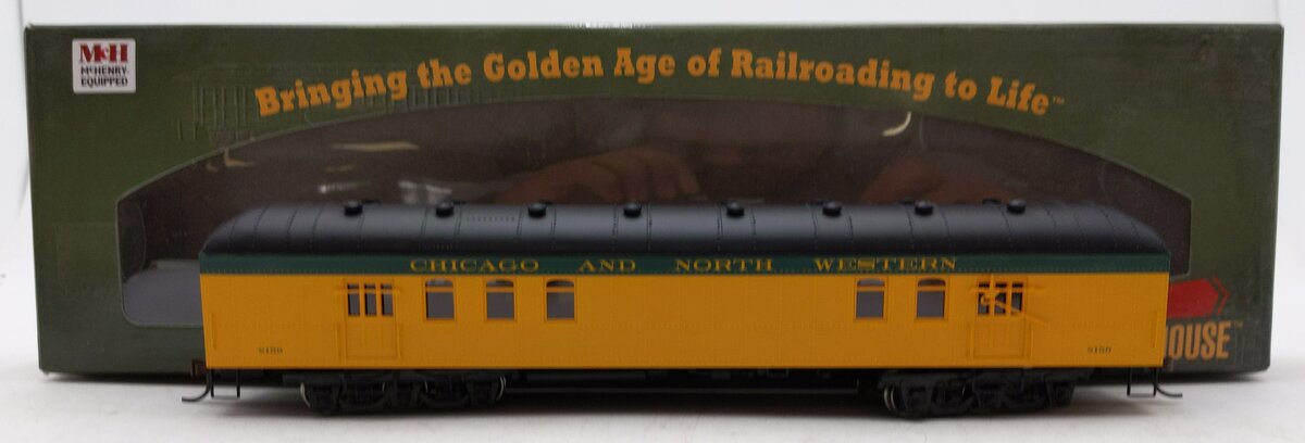 Roundhouse 86509 HO Chicago & North Western Arch-Roof RPO Passenger Car #8159 EX/Box