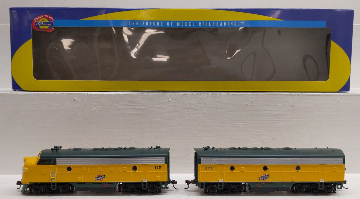 Athearn 80392 HO Scale C&NW F7A-F7B Diesel Locomotive #415, #322 LN/Box