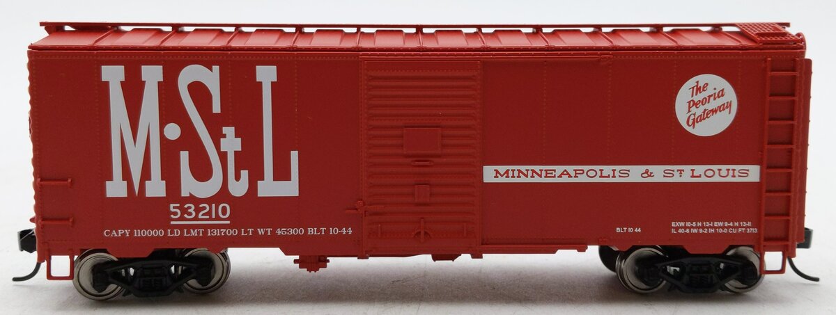 Walthers 910-1695 HO Minneapolis & St. Louis 40' AAR 1944 Boxcar #53210 LN/Box