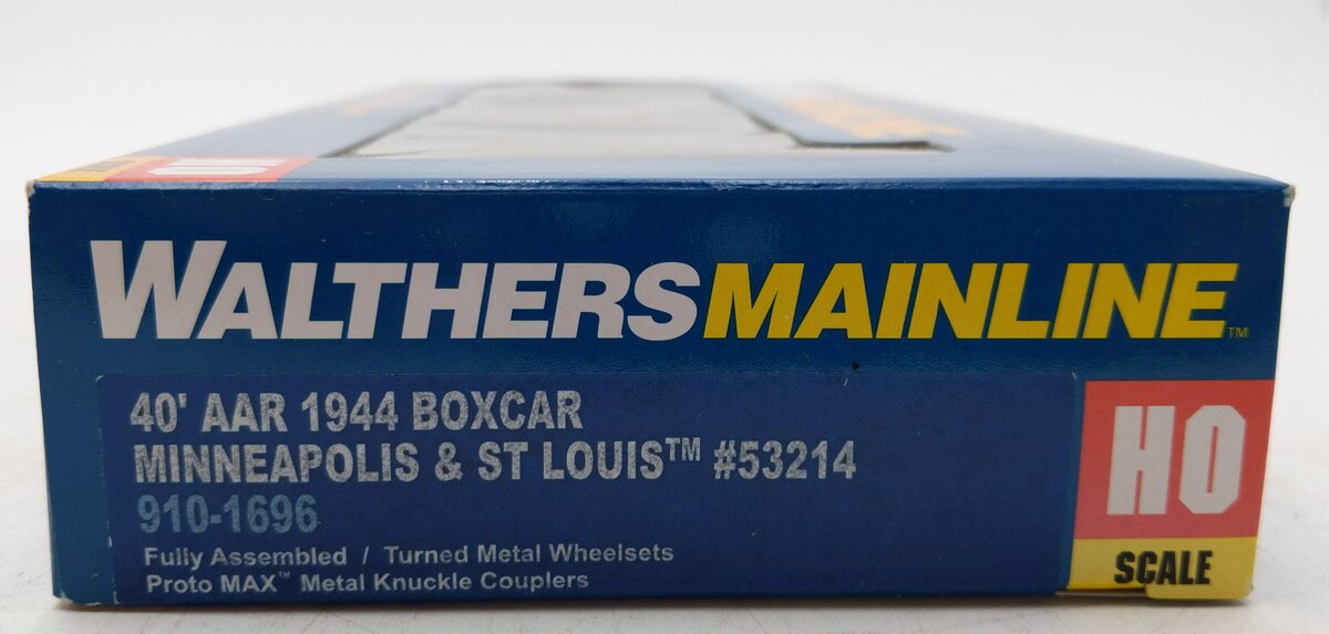 Walthers 910-1696 HO Minneapolis & St. Louis 40' AAR 1944 Boxcar #53214 LN/Box