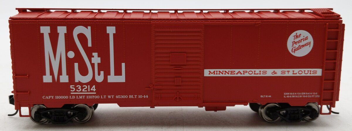 Walthers 910-1696 HO Minneapolis & St. Louis 40' AAR 1944 Boxcar #53214 LN/Box