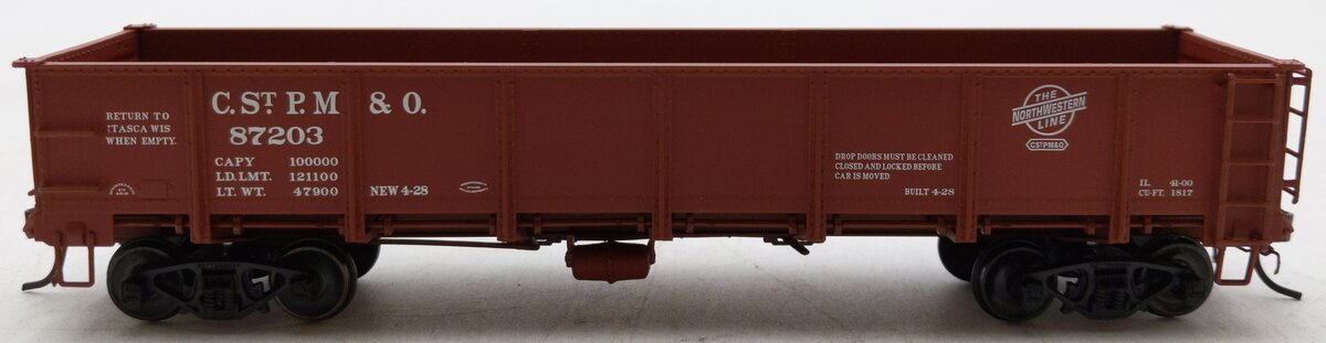 Red Caboose 35022-1E HO Scale Chicago & Northwestern Steel Side Gondola #87203 LN/Box