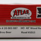 Atlas 20003087 HO Scale Alt-Brau Beer NWX 40' Wood Reefer Car #1015 LN/Box