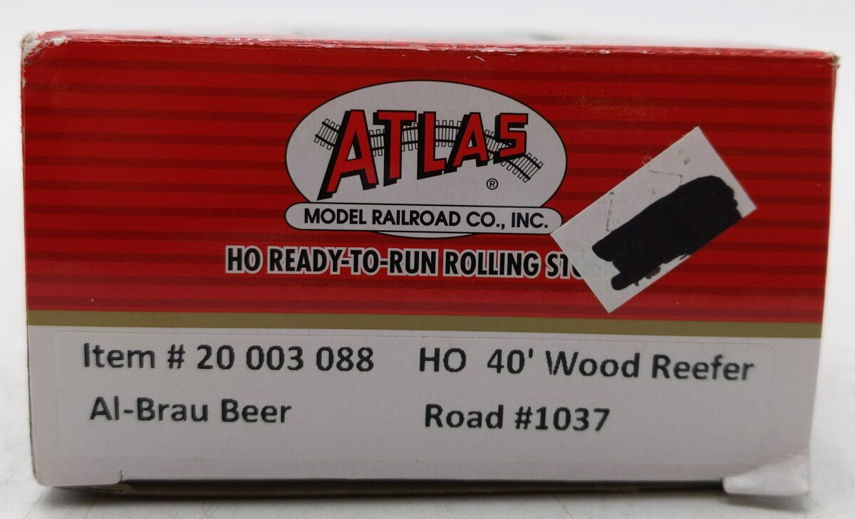 Atlas 20003088 HO Scale Alt-Brau Beer NWX 40' Wood Reefer Car #1037 LN/Box