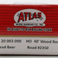 Atlas 20003090 HO Scale Fox Head Beer NWX 40' Wood Reefer Car #2350 LN/Box