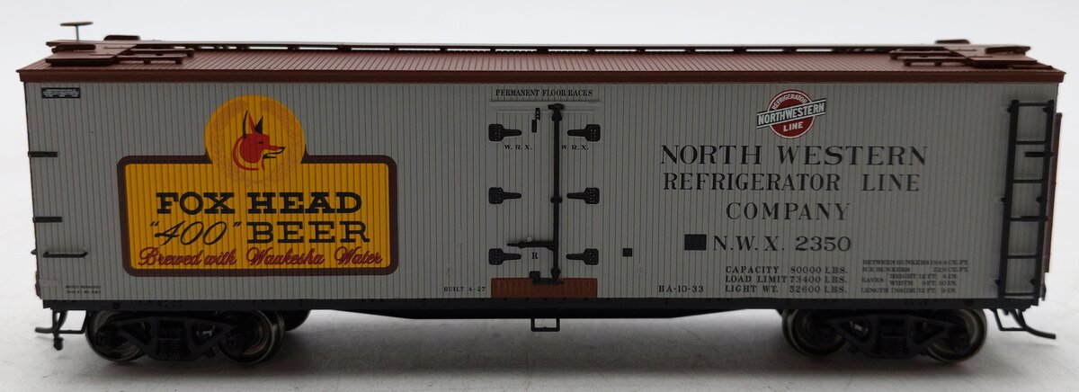 Atlas 20003090 HO Scale Fox Head Beer NWX 40' Wood Reefer Car #2350