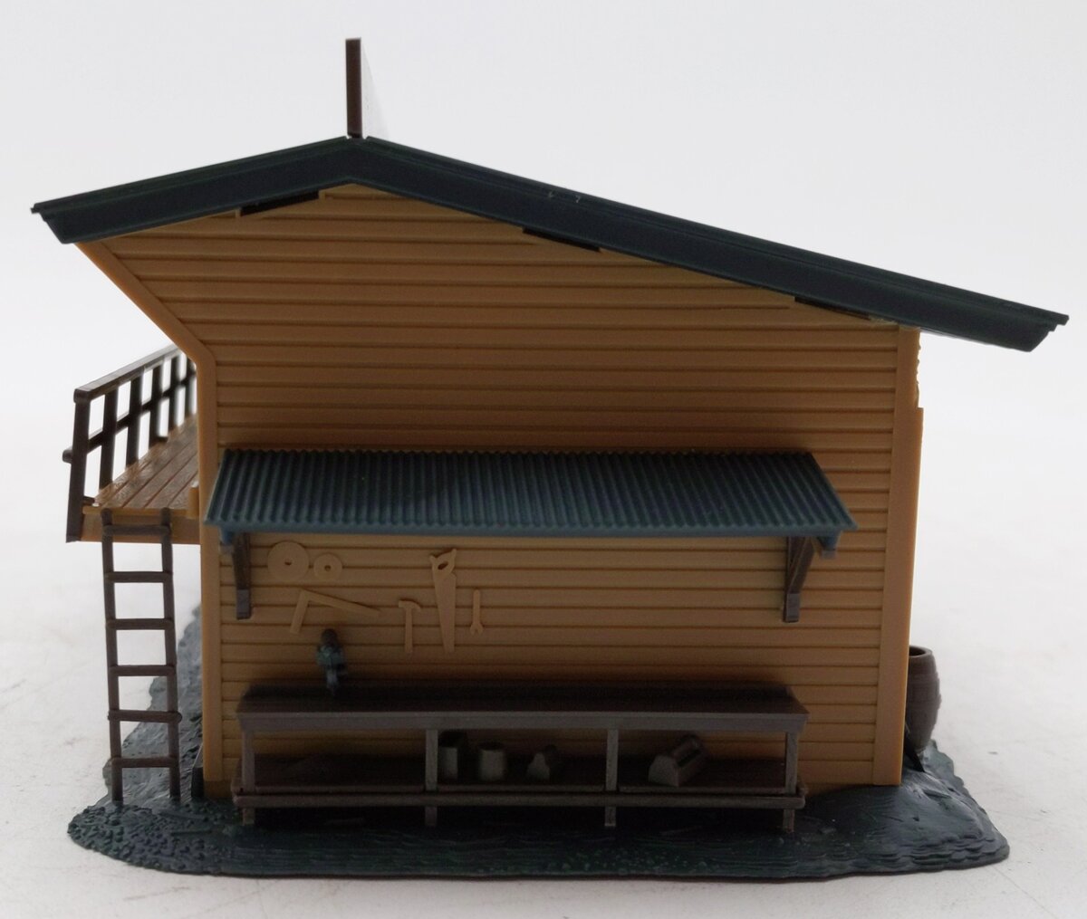 Atlas 650 HO Trackside Lumber Yard & Office Ready Built Building LN/Box