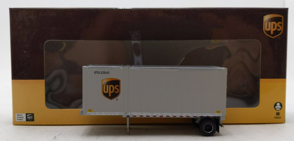 Athearn 29428 HO UPS 28' Container & Chassis #620445