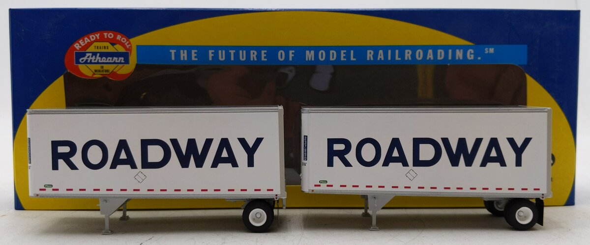 Athearn 91017 HO Roadway/Smooth 28' Trailer #2 (Set of 2) LN/Box
