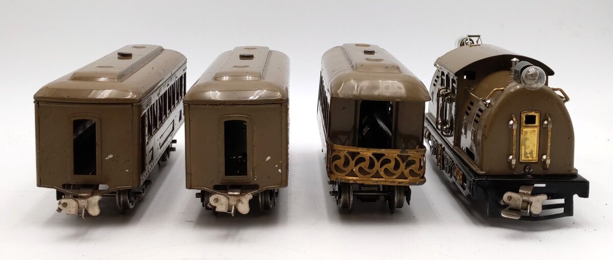 Lionel 266 VIntage O Prewar Electric Passenger Set w/ 254, 610, 610 & 612 VG/Box