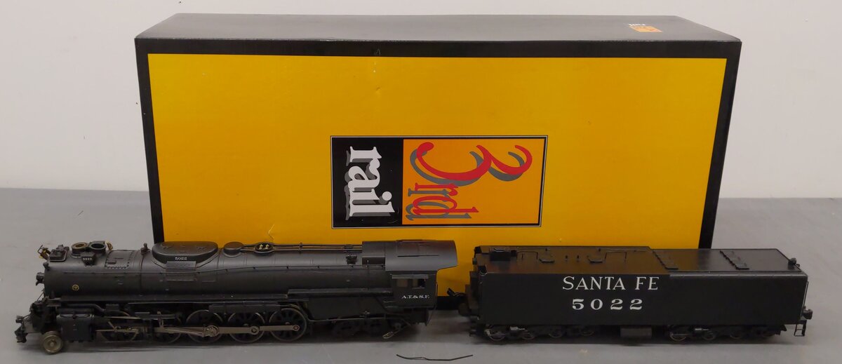 3rd Rail 5022 BRASS Santa Fe 2-10-4 Steam Loco & Tender - 3-Rail #5022 EX/Box