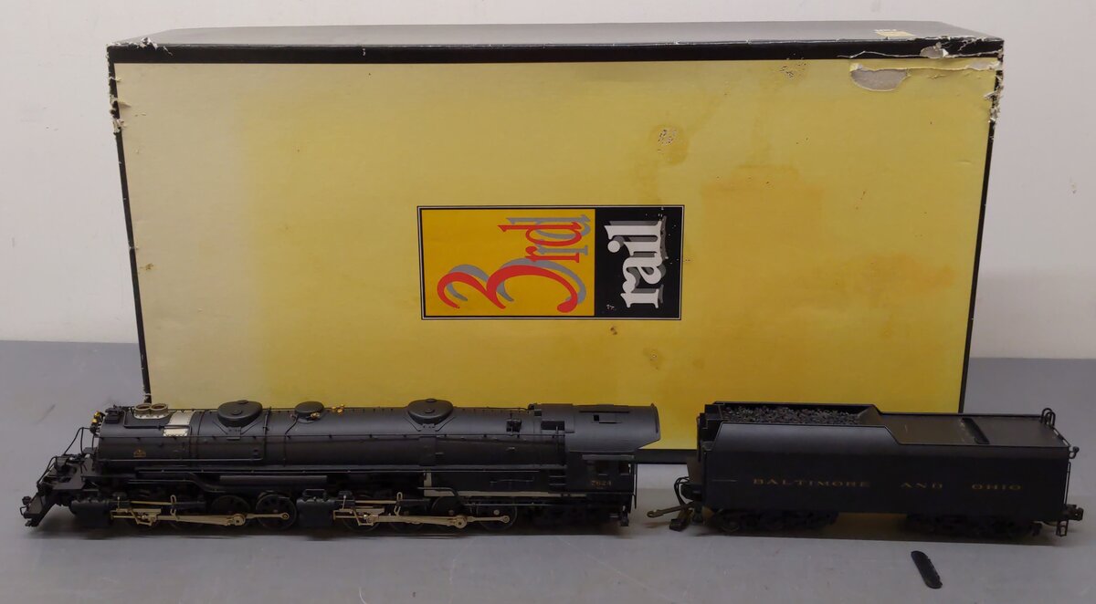 3rd Rail 7624 O BRASS B&O 2-8-8-4 Steam Loco/Tender #7624 EX/Box