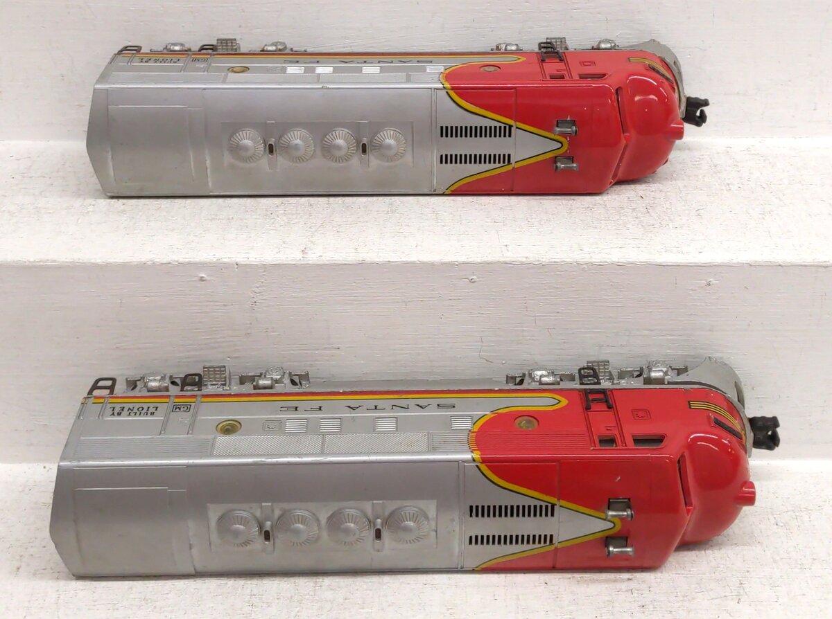 Lionel 2353 Vintage O Santa Fe F-3 AB Diesel Locomotive Set VG
