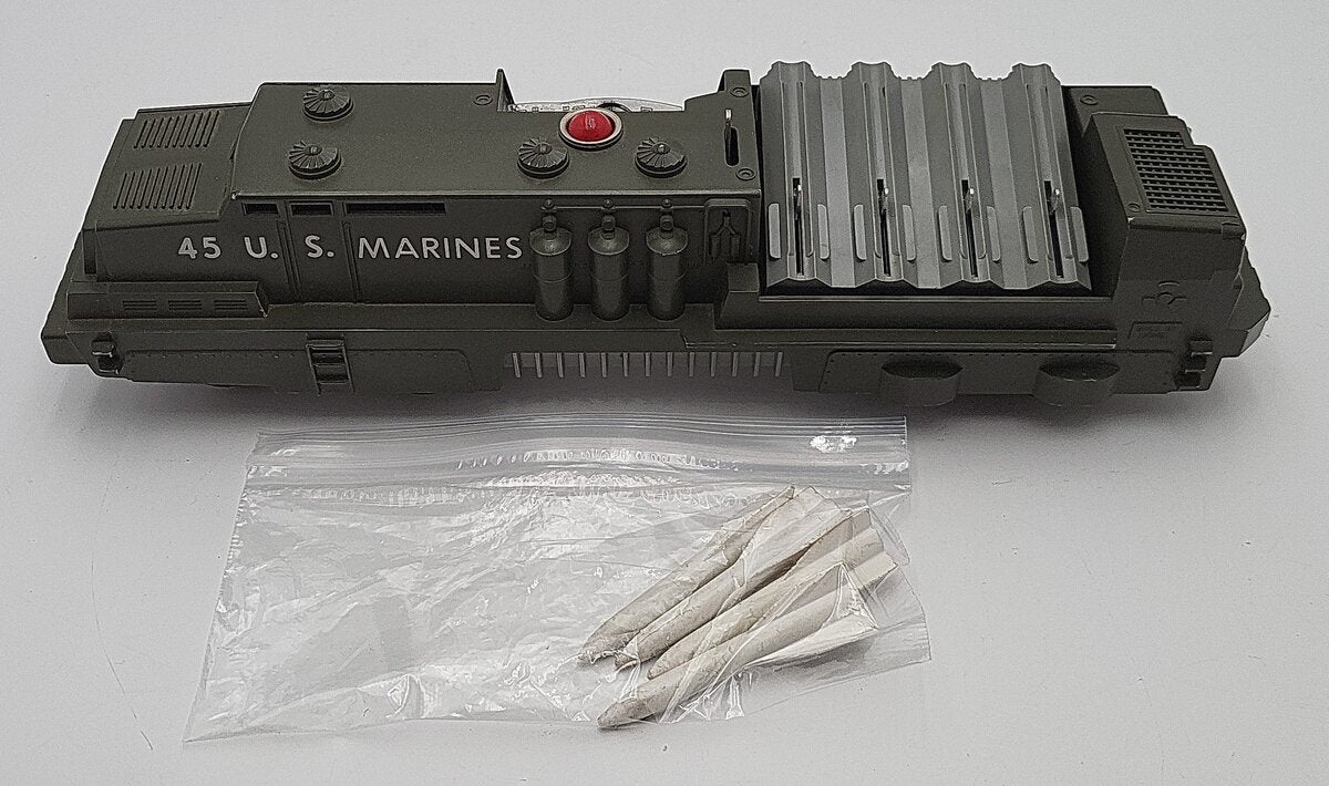 Lionel 45 Vintage O Olive Drab USMC Mobile Missile Launcher VG