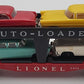 Lionel 6414 Vintage O Gauge Postwar Evans Autoloader with 4 Automobiles VG