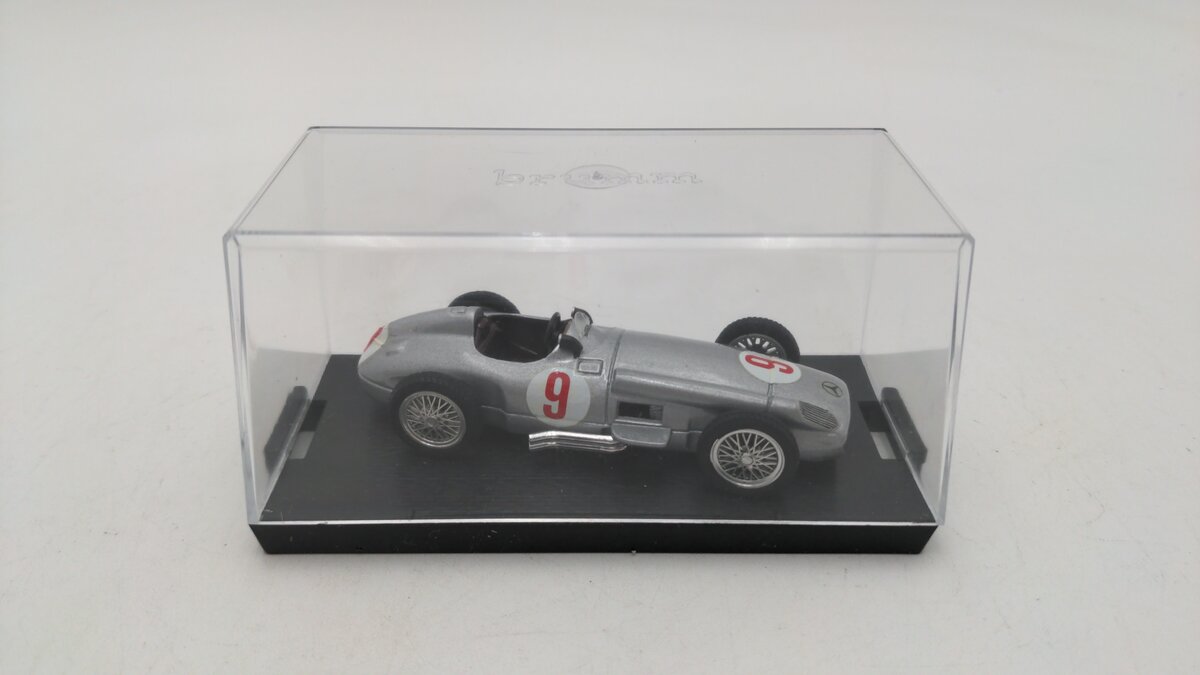 Brumm r72 1:43 Scale Custom 1954 Mercedes Benz HP295 W196 Racing Car #9 EX/Box