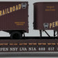 Lionel 6-17582 O Gauge Pennsylvania PS-4 Flatcars w/ Piggyback Trailer #469617 LN/Box