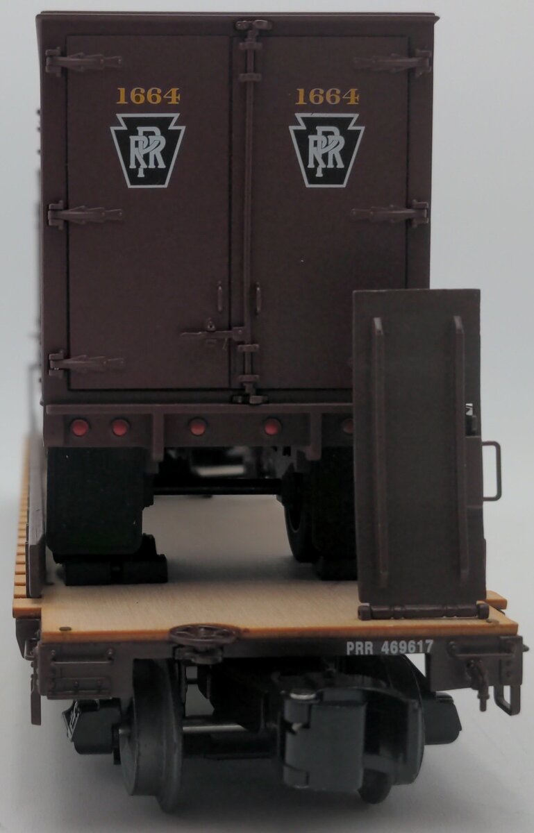 Lionel 6-17582 O Gauge Pennsylvania PS-4 Flatcars w/ Piggyback Trailer #469617 LN/Box