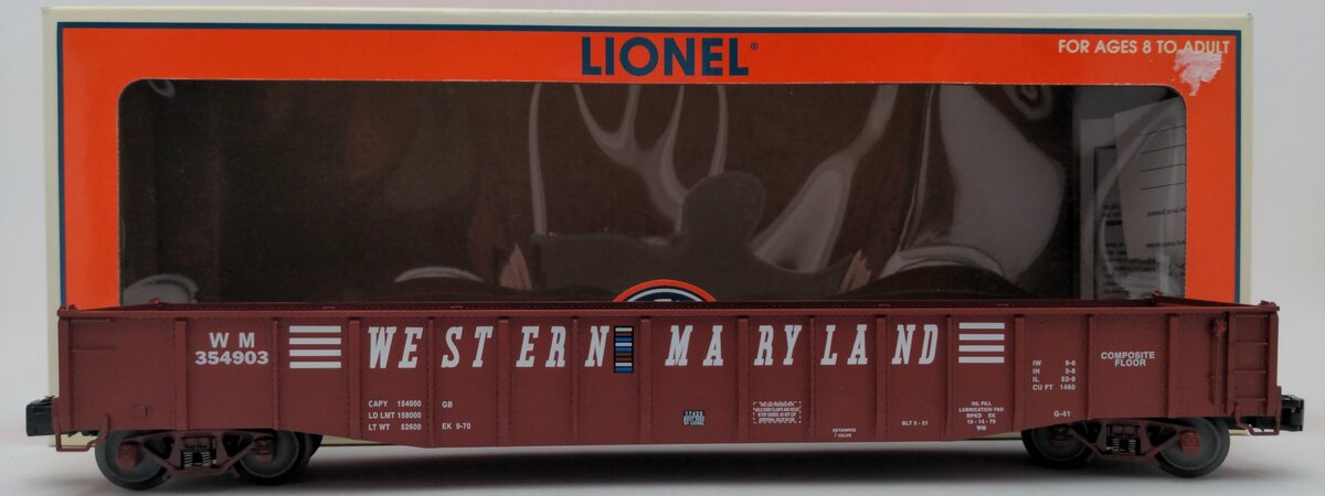 Lionel 6-17425 O Gauge Western Maryland PS-5 Gondola #354903 LN/Box