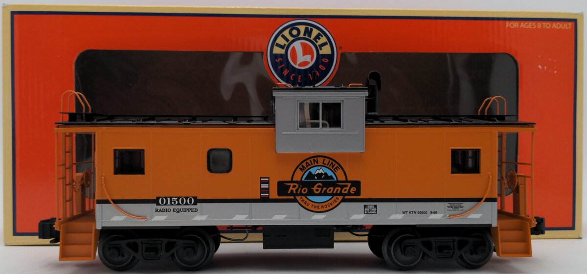 Lionel 6-17650 Denver Rio Grande Extended Vision Caboose #01500 EX/Box