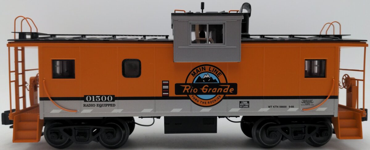 Lionel 6-17650 Denver Rio Grande Extended Vision Caboose #01500 EX/Box
