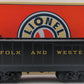 Lionel 6-28088 O Gauge Norfolk & Western A Class Auxiliary Water Tender #160207 EX/Box