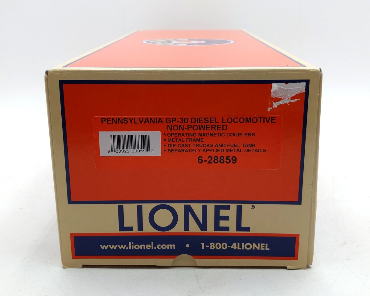 Lionel 6-28859 O Gauge Pennsylvania Non-Powered GP30 Diesel Locomotive #2206 LN/Box