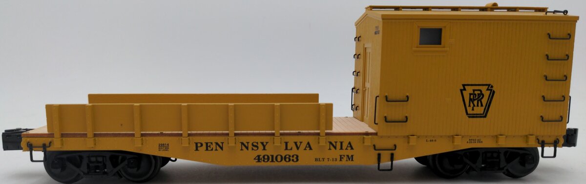 Lionel 6-29814 O Gauge Pennsylvania Railroad Boom Car #491063 with Crane Sounds EX/Box