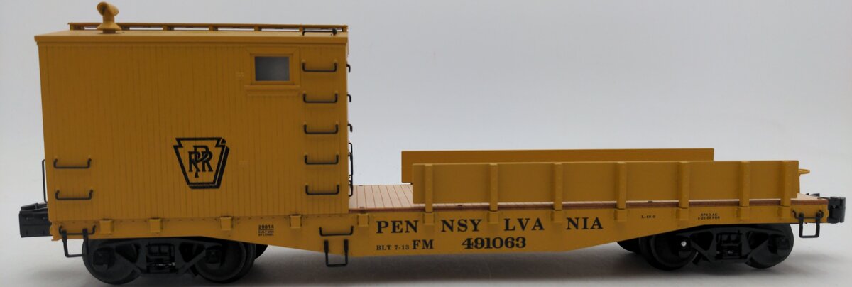 Lionel 6-29814 O Gauge Pennsylvania Railroad Boom Car #491063 with Crane Sounds EX/Box