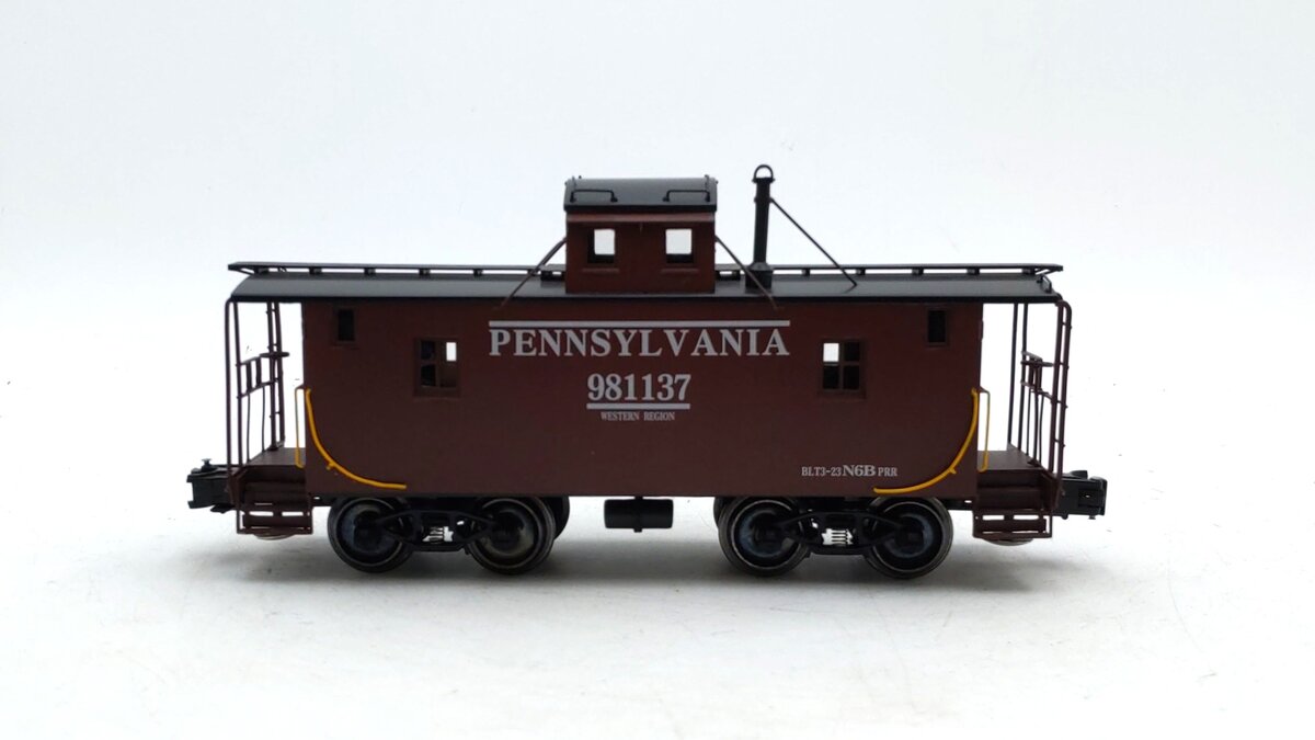 Weaver G2010-L O BRASS Pennsylvania N6B Caboose #981137 - 3 Rail EX