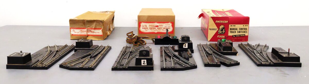 American Flyer Vintage S Control Switch Tracks: 26670, 720A, 722 [3] VG