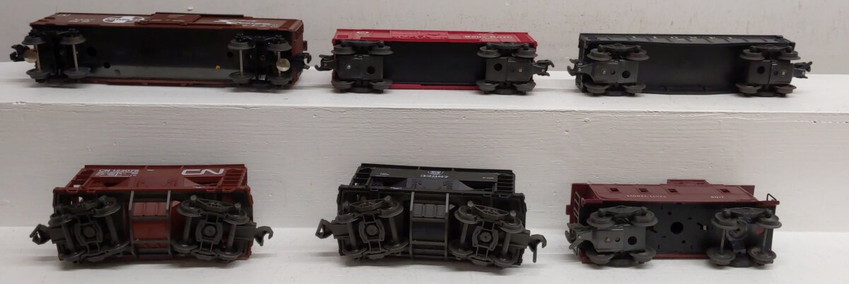 Lionel & Atlas O Gauge Assorted Freight Cars #122076,32887,6012,19216,6017 [5] VG